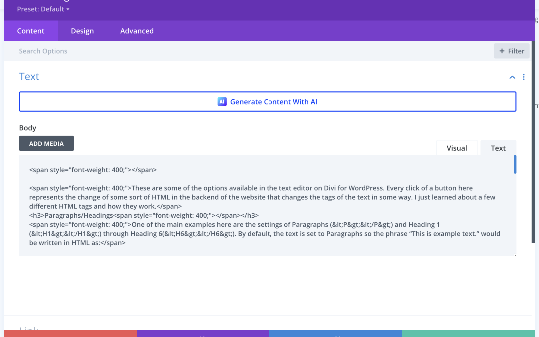 The HTML behind WordPress
